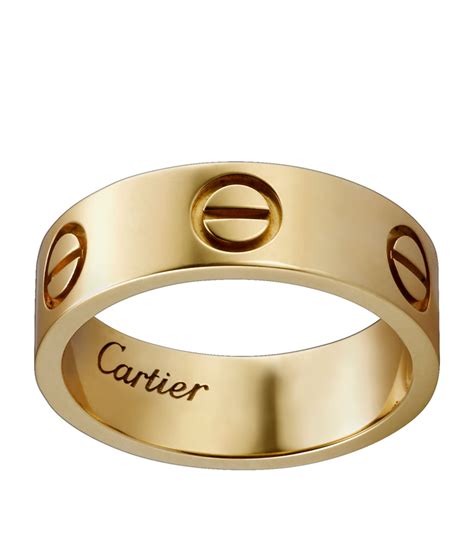 cartier gold ring love|cartier love ring gold plated.